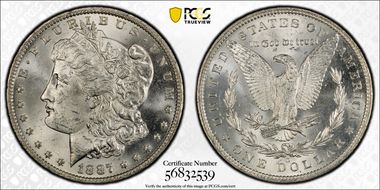 1887-O $1 MS63