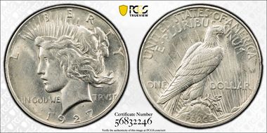 1927-D $1 AU55