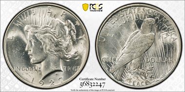1927-D $1 MS62