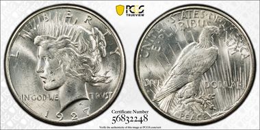 1927-S $1 MS62