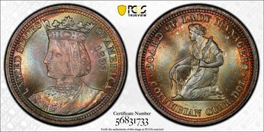 1893 25C Isabella MS68+