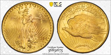 1924 $20 MS66
