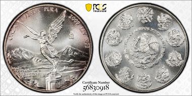 2009-Mo Onza Libertad Ag MS67