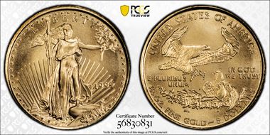 1999 $5 Gold Eagle MS69