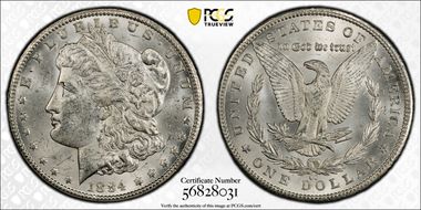 1884-CC $1 MS61