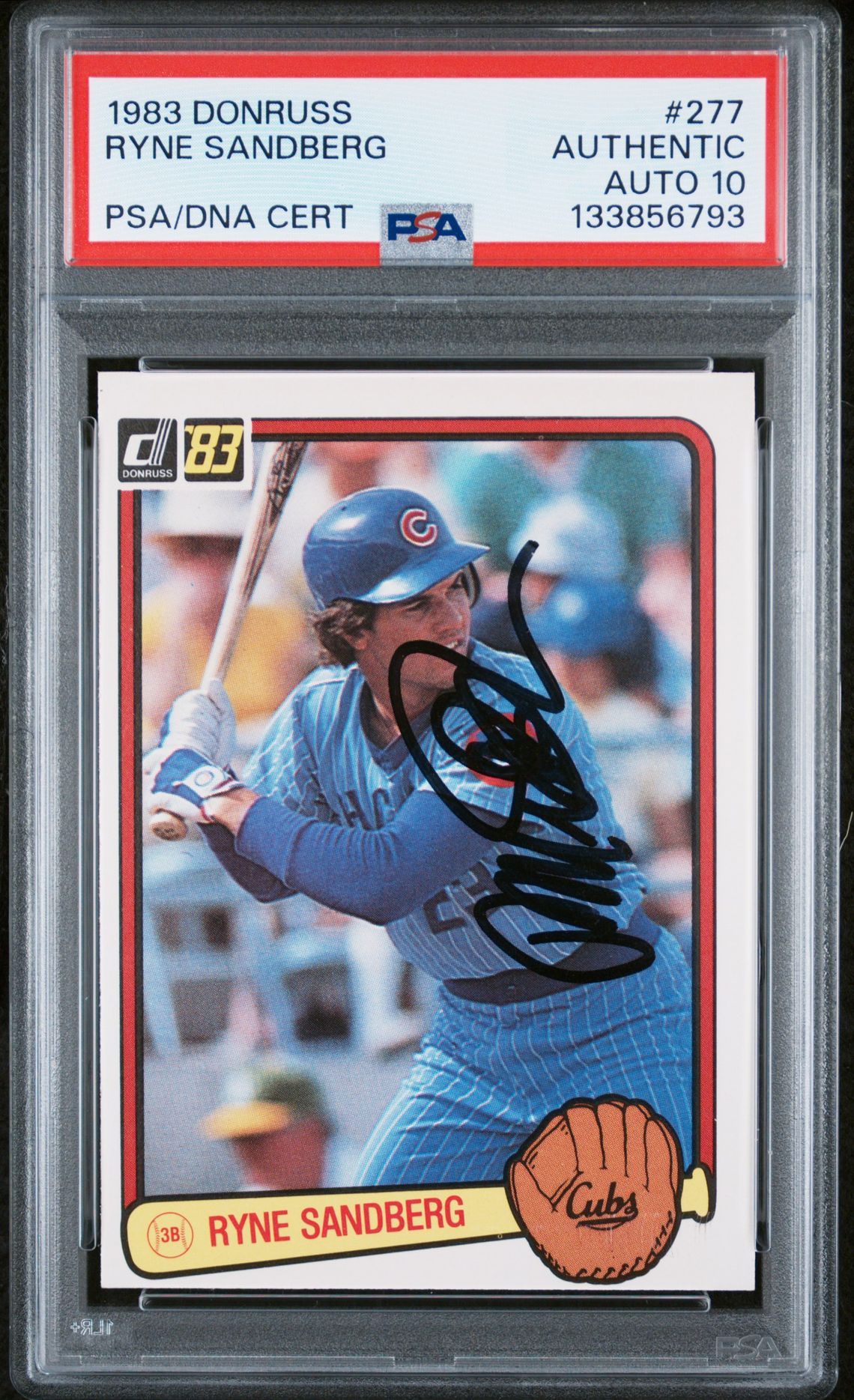 1983 Donruss Ryne Sandberg #277 N0: Authentic front