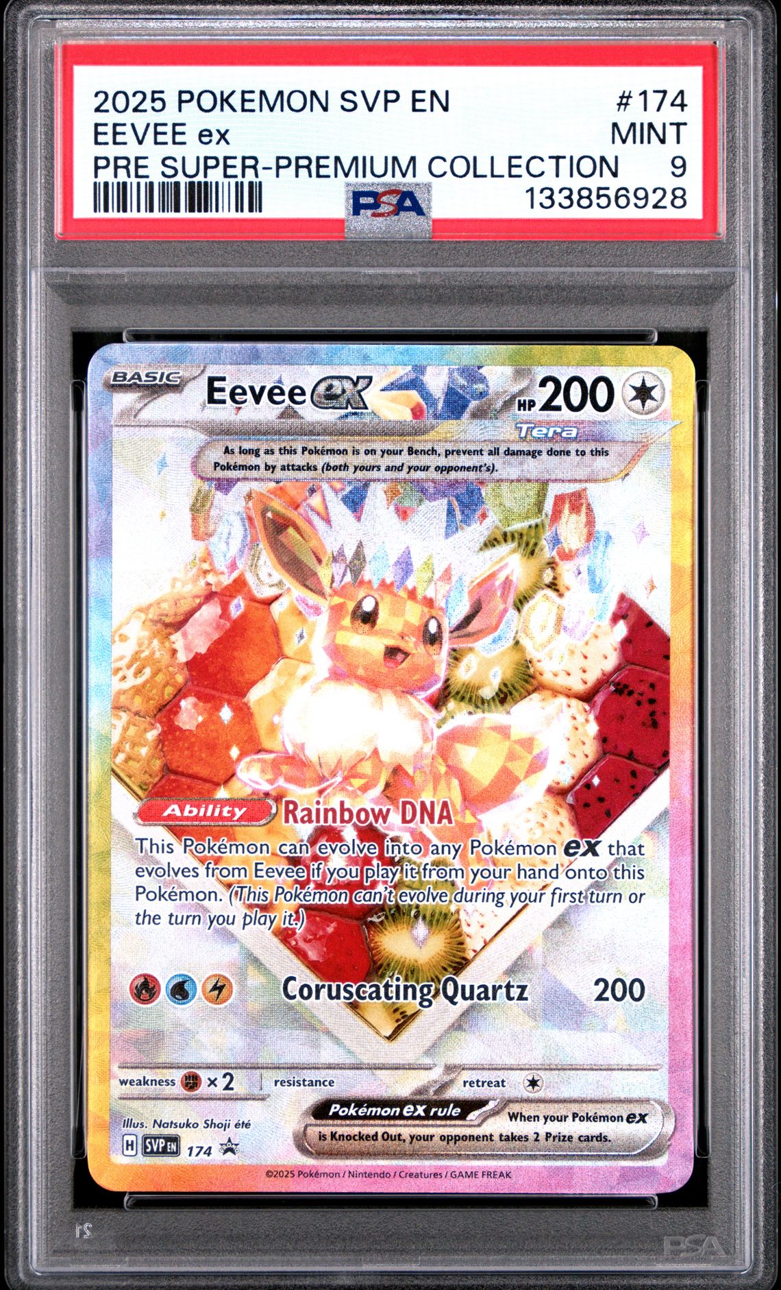 2025 Pokemon Svp En-Sv Black Star Promo Eevee Ex #174 (Pre Super-Premium Collection) Mint 9 front