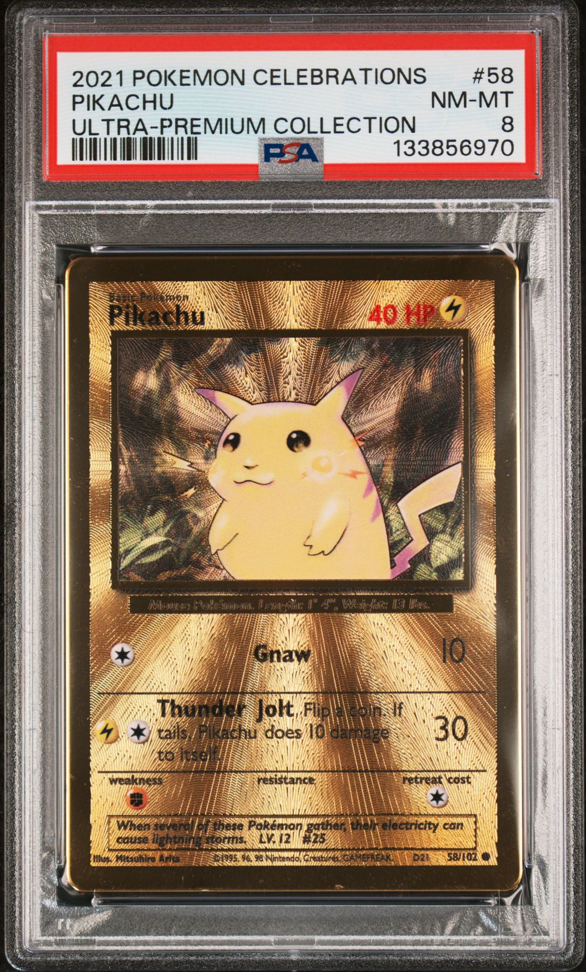 2021 Pokemon Celebrations Ultra-Premium Collection Pikachu #58 (Ultra-Premium Collection) Nm-Mt 8 front