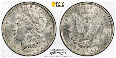 1891-O $1 MS63