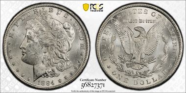 1884-CC $1 MS62
