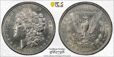 1878 7TF $1 Reverse of 1879 N1