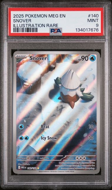 2025 Pokemon Illustration Rare #140 Meg En-Mega Evolution Snover front