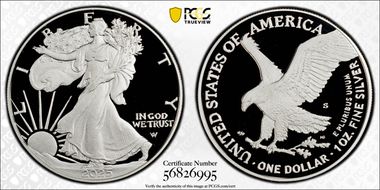 2025-S $1 Silver Eagle First Strike PR70DCAM