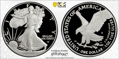 2025-S $1 Silver Eagle First Strike PR70DCAM