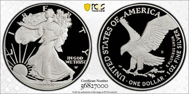 2025-S $1 Silver Eagle First Strike PR70DCAM
