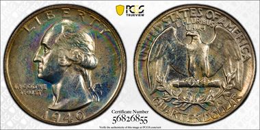 1940 25C PR67+