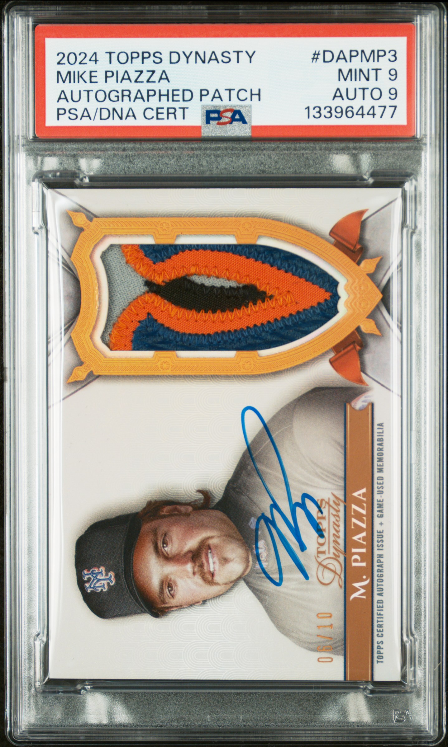 gulacards's 1999 Finest Mike Piazza Gold Refractor #95 PSA 9