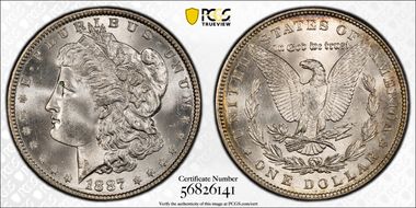 1887 $1 MS67