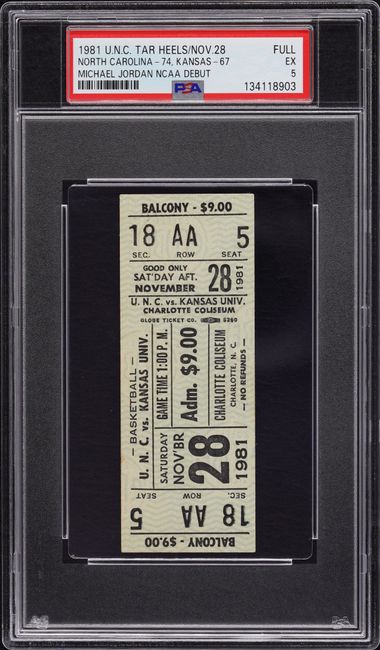 1981 Michael Jordan NCAA Debut