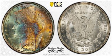 1883 $1 MS64