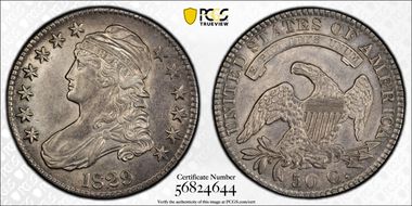 1829 50C O-108a AU53