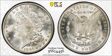 1891-S $1 MS66