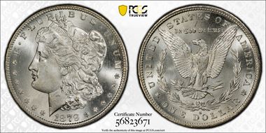 1879-S $1 MS67