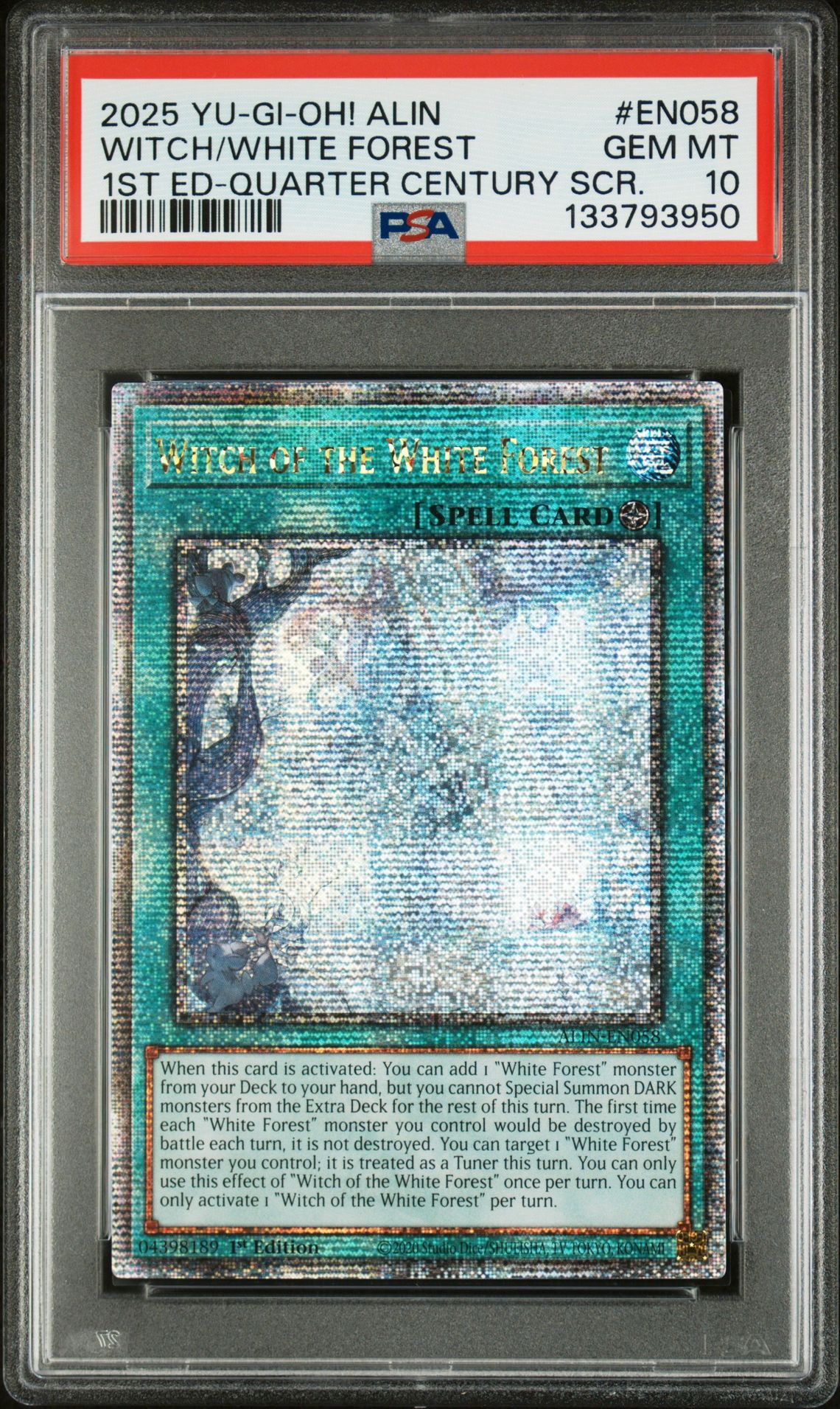 2025 Yu-Gi-Oh! YU-GI-OH! ALIN-ALLIANCE INSIGHT White #EN058 Witch/White Forest front