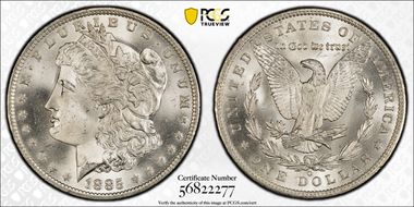 1885-O $1 MS67
