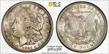 1921-D $1 MS65