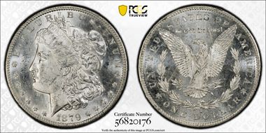 1879-S $1 VAM 46, Rev. of '78 MS62