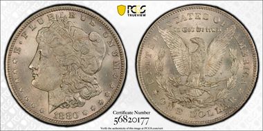 1880/79-CC $1 VAM 4, Rev. of '78 MS63