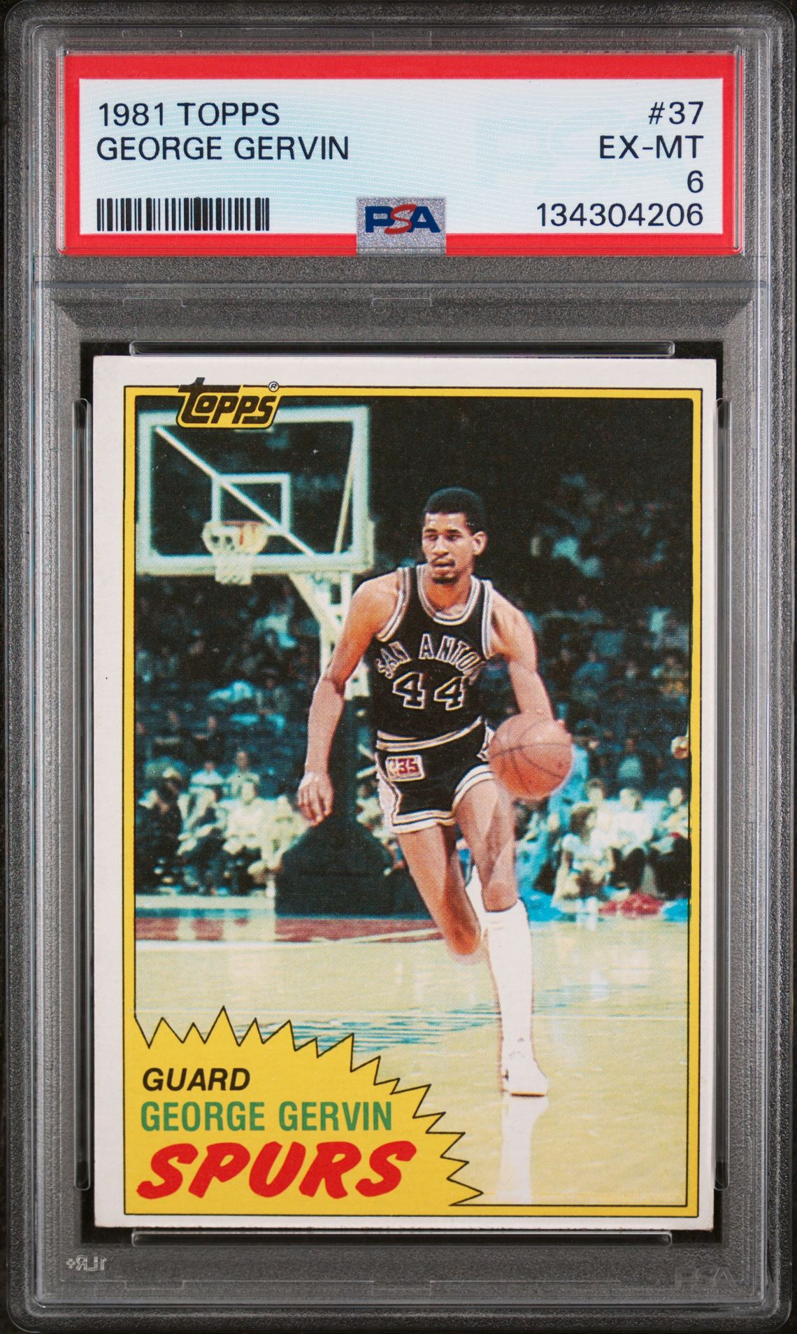 1981 Topps George Gervin #37 Ex-Mt 6 front