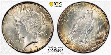 1928-S $1 MS62