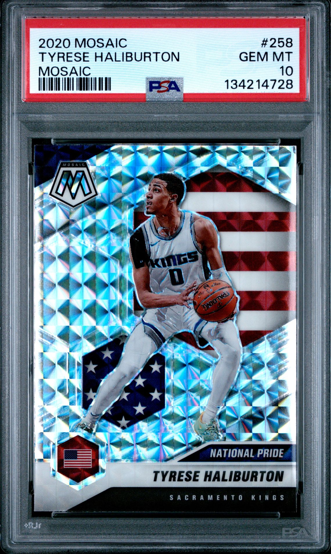 2020 Panini PANINI MOSAIC #258 Tyrese Haliburton front