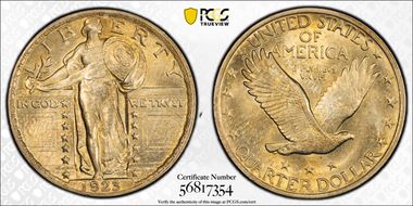 1923 25C MS63