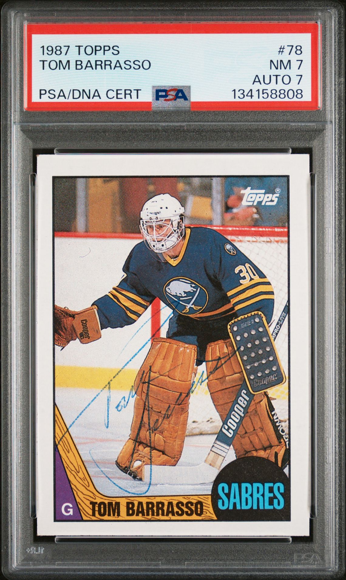 1987 Topps #78 Tom Barrasso front