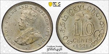 1921 B 10C MS64