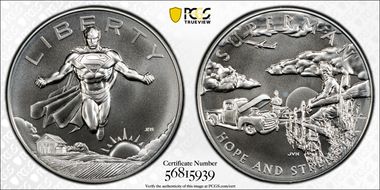 2025 Medal DC Comics - Superman 1oz Ag First Strike MS68
