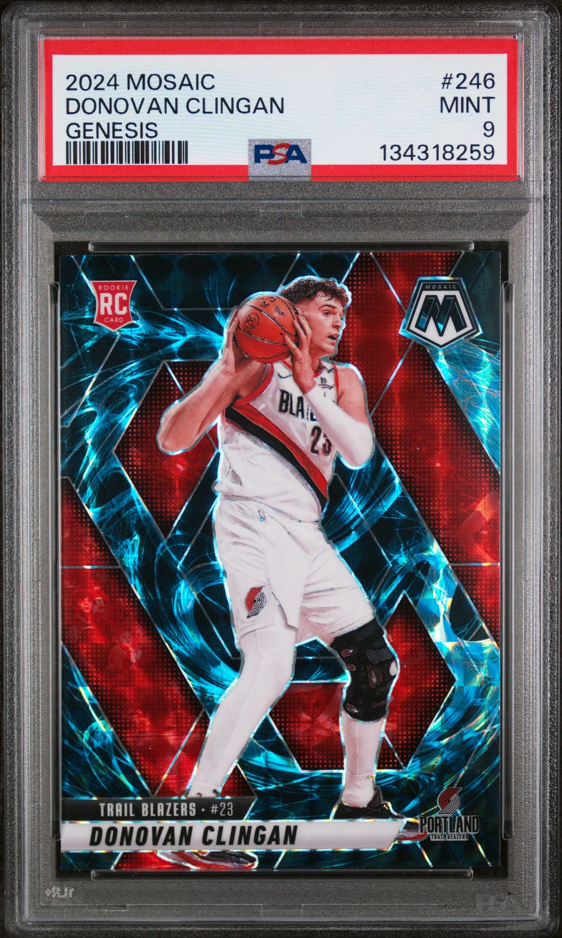 2024 Panini PANINI MOSAIC GENESIS #246 Donovan Clingan front