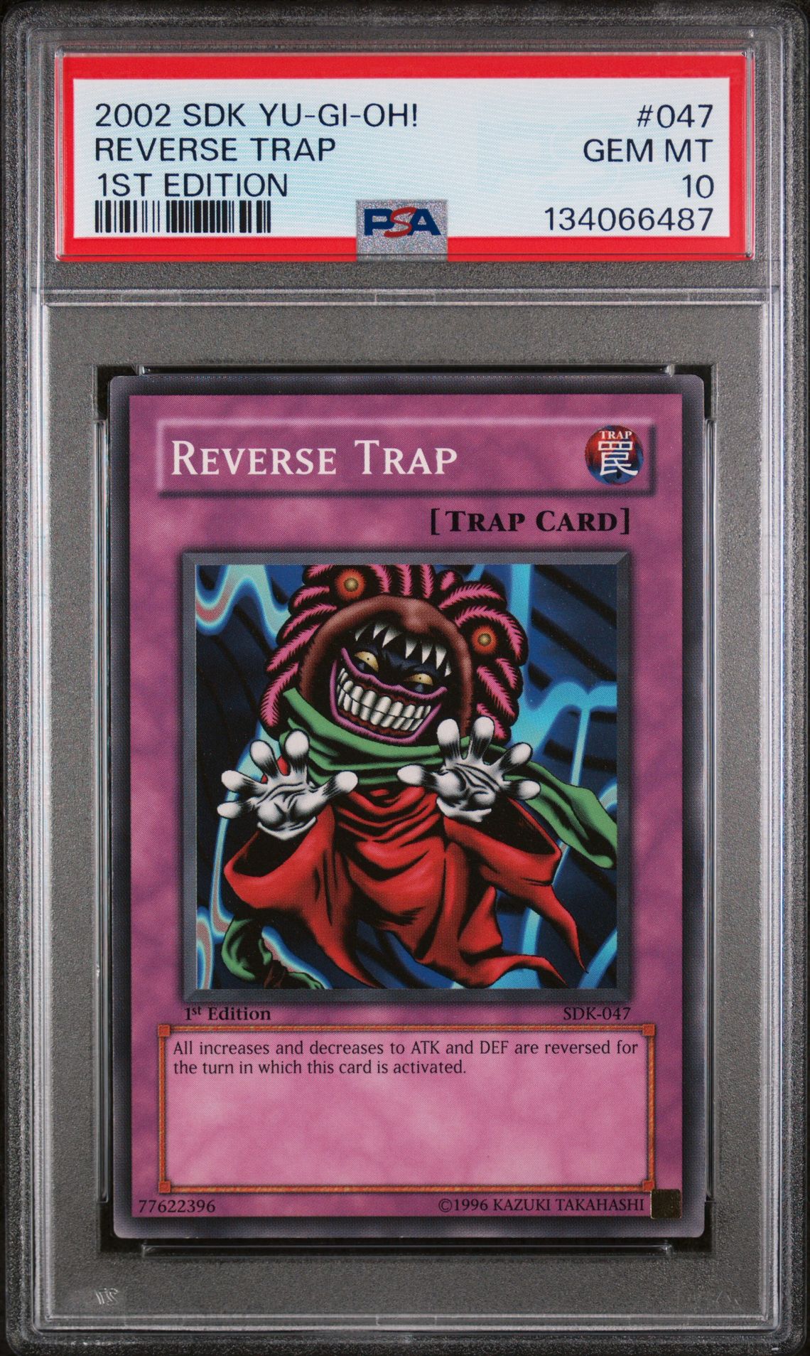 2002 YU-GI-OH! STARTER DECK: KAIBA 1ST EDITION #047 Reverse Trap front