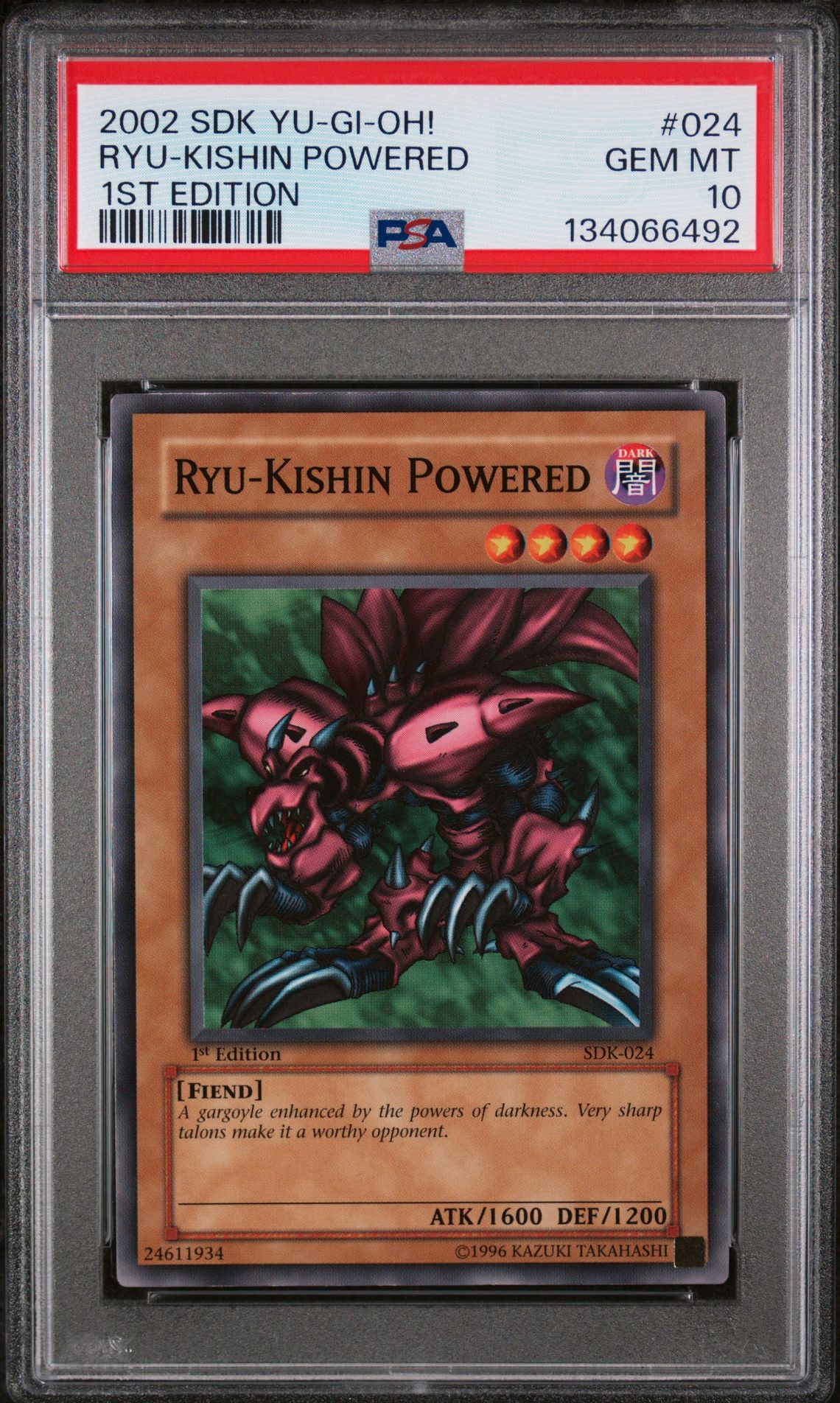 2002 Yu-Gi-Oh! Yu-Gi-Oh 1ST EDITION #024 Ryu-Kishin Powered front