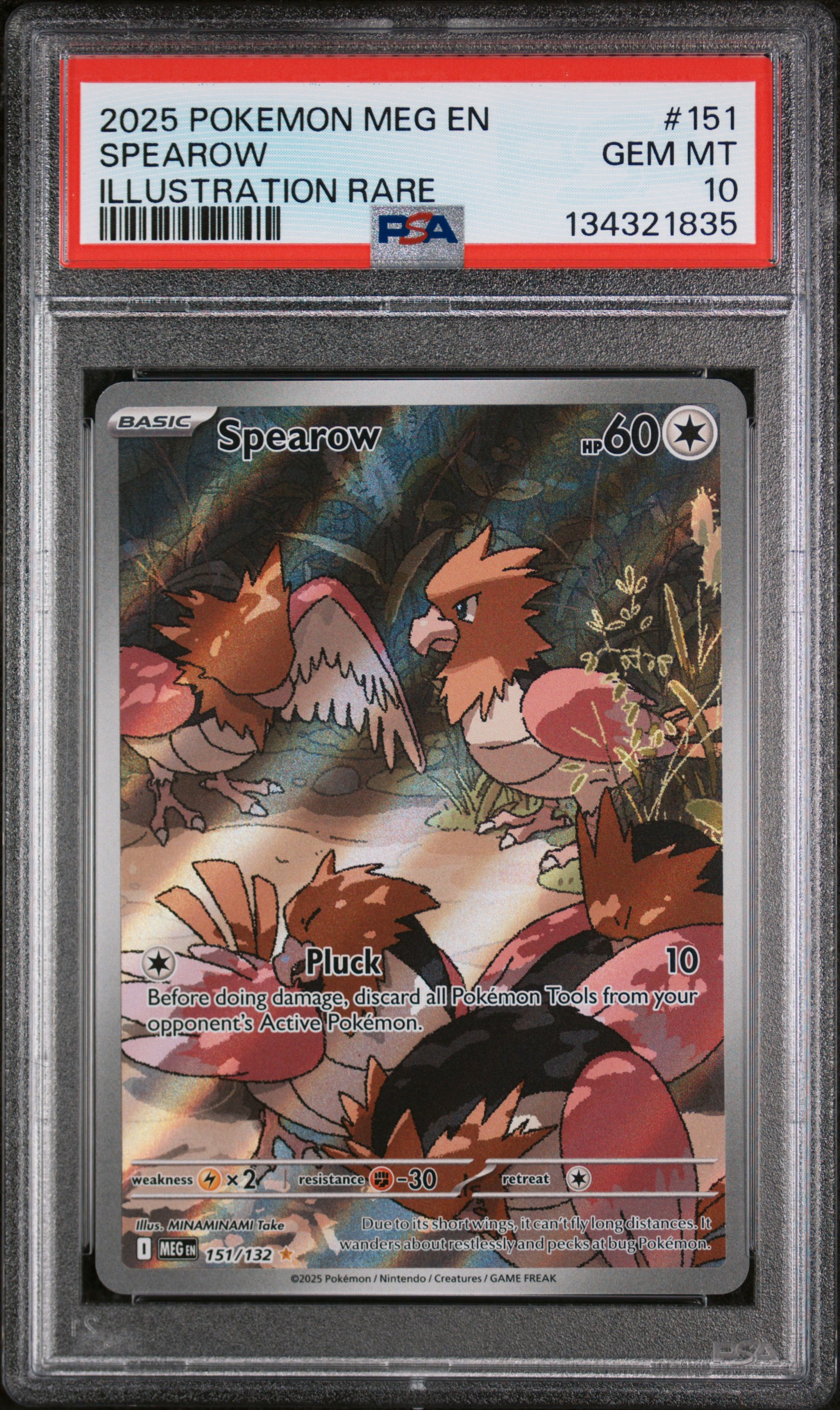 2025 #151 Spearow PSA 10 Meg EN-Mega Evolution