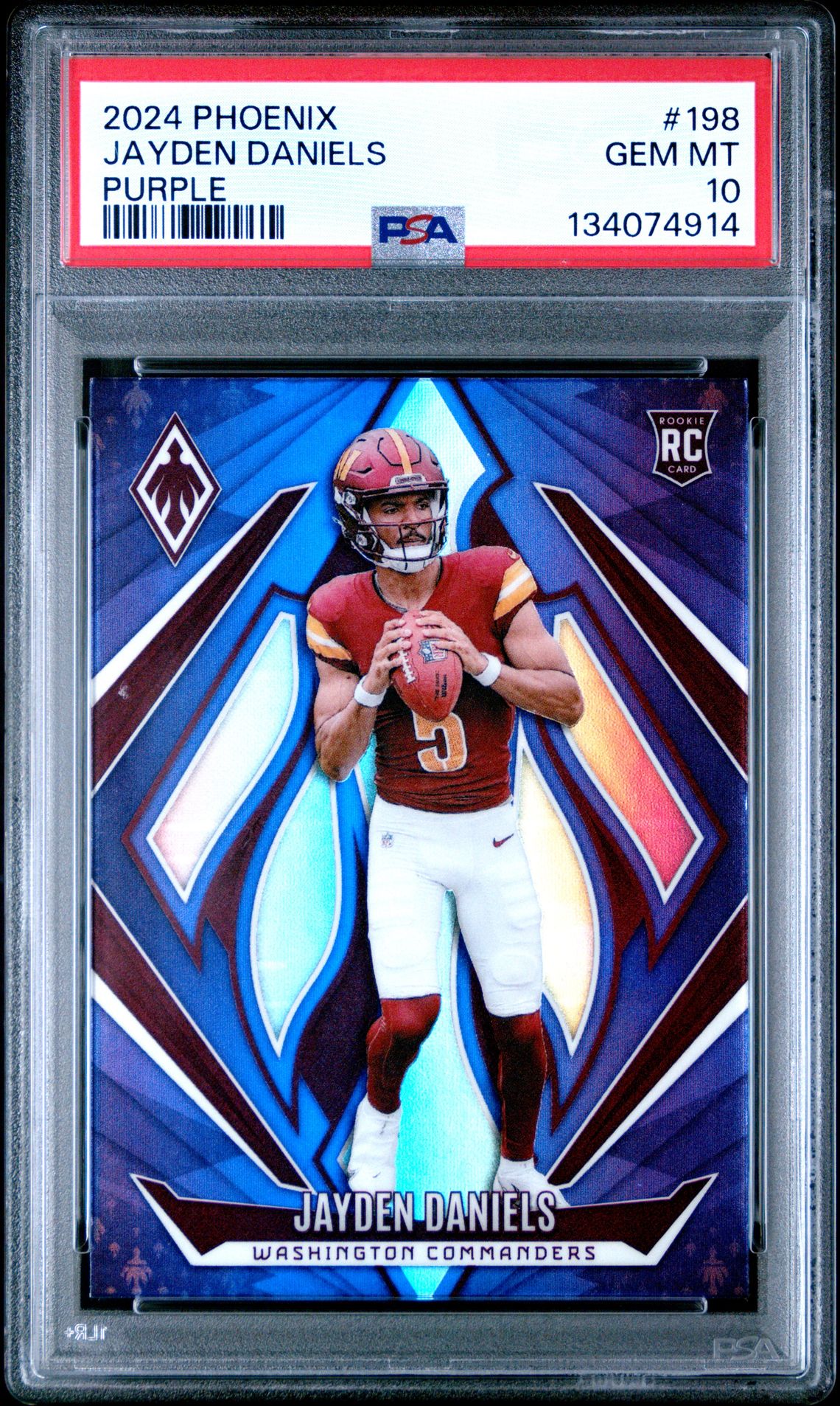 2024 Panini PANINI PHOENIX PURPLE #198 Jayden Daniels front