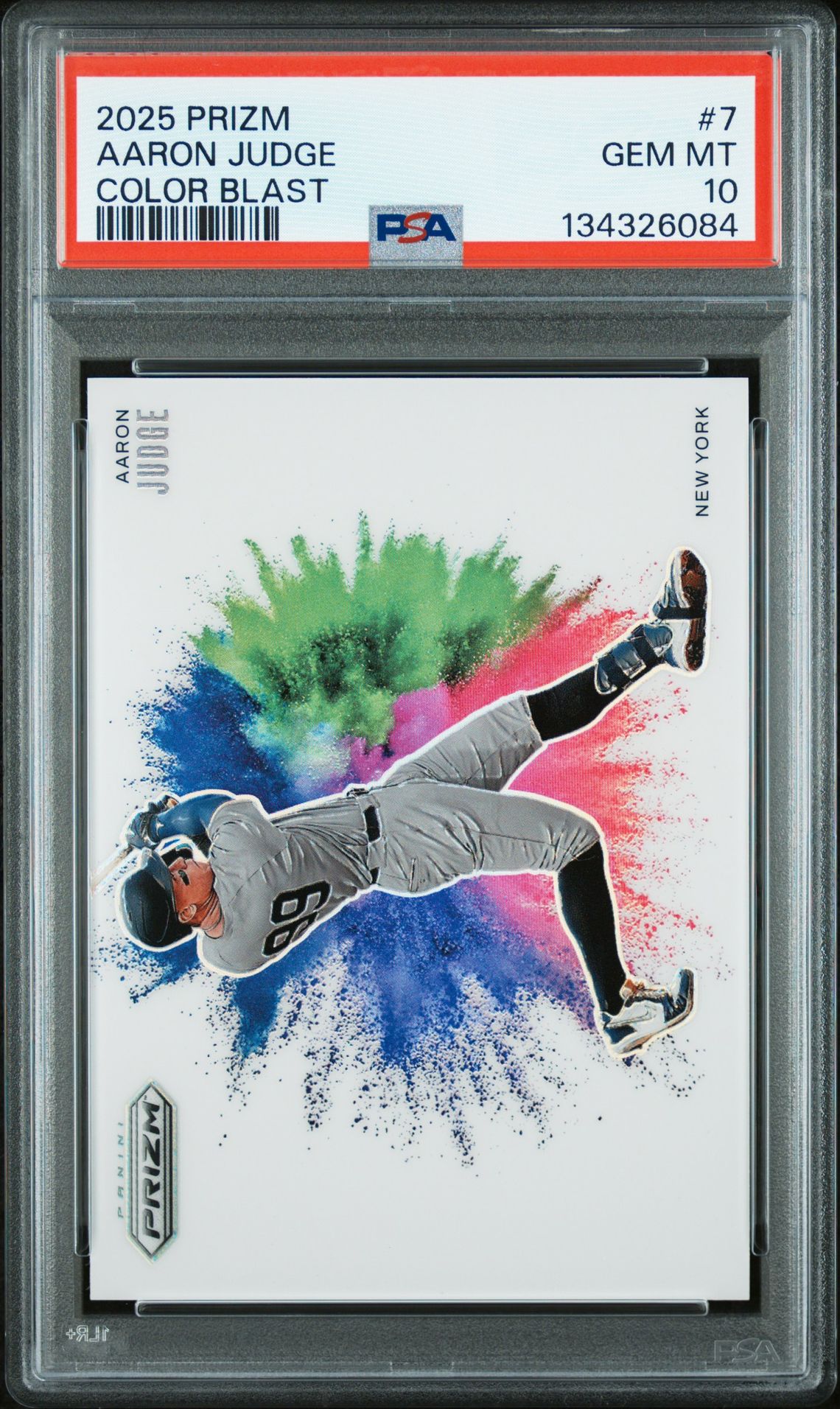 2025 Panini PANINI PRIZM COLOR BLAST #7 Aaron Judge front