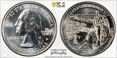 2016-D 25C Theodore Roosevelt NP MS67