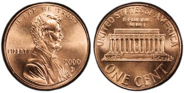 2000-D 1C MS67RD