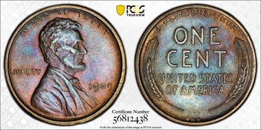 1909 VDB 1C Doubled Die Obverse MS64BN