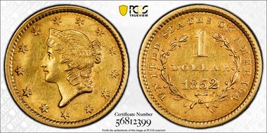 1852 G$1 AU58