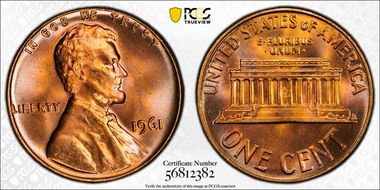 1961 1C MS67RD